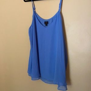 blue blouse tank